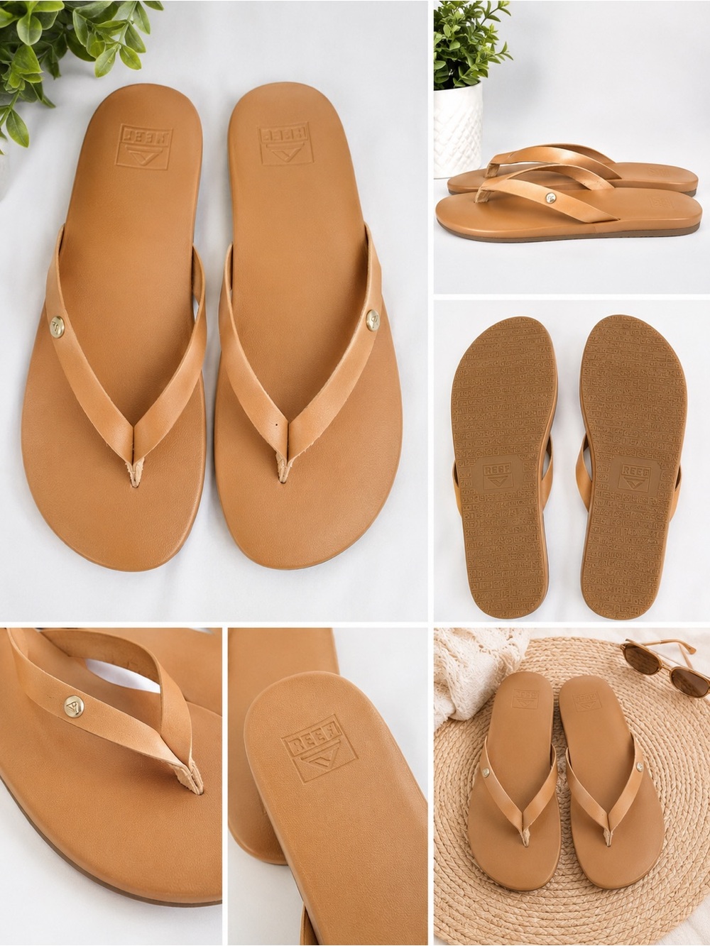 Reef Vista Ivy Women's Lightweight Flip-Flops, Sz 6, nwot